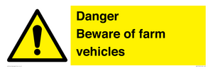 WV12104: Danger Beware of farm vehicles
