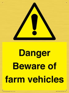 WV12104: Danger Beware of farm vehicles