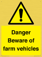 WV12104: Danger Beware of farm vehicles