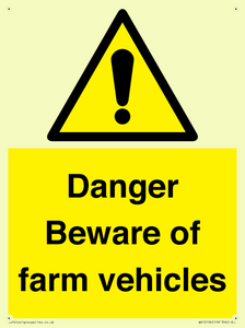 WV12104: Danger Beware of farm vehicles