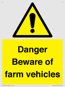 WV12104: Danger Beware of farm vehicles