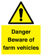 WV12104: Danger Beware of farm vehicles