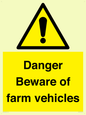 WV12104: Danger Beware of farm vehicles