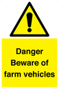 WV12104: Danger Beware of farm vehicles