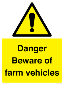 WV12104: Danger Beware of farm vehicles