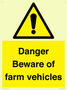 WV12104: Danger Beware of farm vehicles