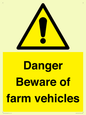 WV12104: Danger Beware of farm vehicles