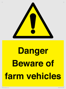 WV12104: Danger Beware of farm vehicles