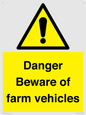 WV12104: Danger Beware of farm vehicles