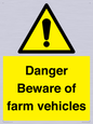 WV12104: Danger Beware of farm vehicles