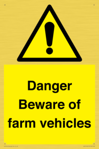 WV12104: Danger Beware of farm vehicles