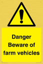 WV12104: Danger Beware of farm vehicles