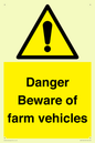 WV12104: Danger Beware of farm vehicles
