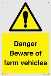 WV12104: Danger Beware of farm vehicles