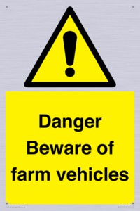 WV12104: Danger Beware of farm vehicles