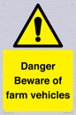 WV12104: Danger Beware of farm vehicles