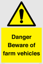 WV12104: Danger Beware of farm vehicles