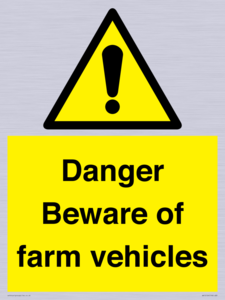 WV12104: Danger Beware of farm vehicles