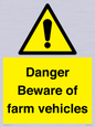 WV12104: Danger Beware of farm vehicles