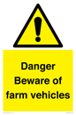 WV12104: Danger Beware of farm vehicles