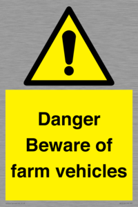 WV12104: Danger Beware of farm vehicles