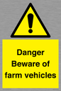WV12104: Danger Beware of farm vehicles