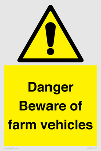 WV12104: Danger Beware of farm vehicles