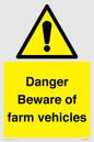WV12104: Danger Beware of farm vehicles
