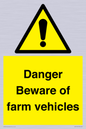 WV12104: Danger Beware of farm vehicles