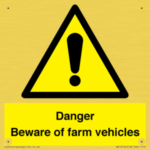 WV12104: Danger Beware of farm vehicles