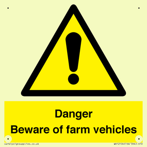 WV12104: Danger Beware of farm vehicles
