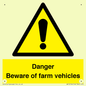 WV12104: Danger Beware of farm vehicles