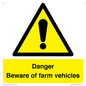 WV12104: Danger Beware of farm vehicles