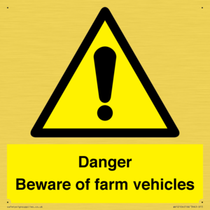 WV12104: Danger Beware of farm vehicles