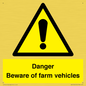WV12104: Danger Beware of farm vehicles