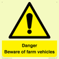 WV12104: Danger Beware of farm vehicles