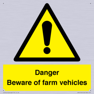 WV12104: Danger Beware of farm vehicles