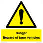 WV12104: Danger Beware of farm vehicles