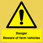 WV12104: Danger Beware of farm vehicles