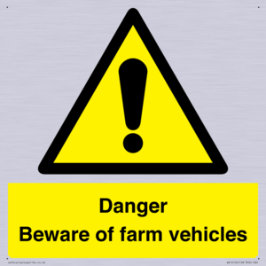 WV12104: Danger Beware of farm vehicles