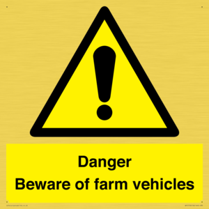 WV12104: Danger Beware of farm vehicles