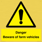 WV12104: Danger Beware of farm vehicles