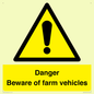 WV12104: Danger Beware of farm vehicles