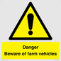 WV12104: Danger Beware of farm vehicles
