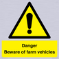 WV12104: Danger Beware of farm vehicles