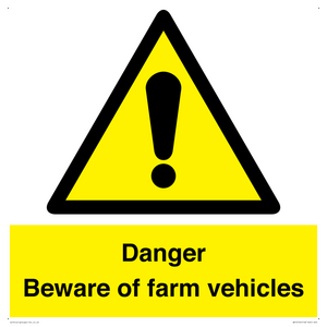 WV12104: Danger Beware of farm vehicles