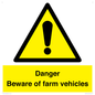 WV12104: Danger Beware of farm vehicles