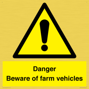 WV12104: Danger Beware of farm vehicles