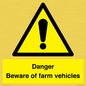 WV12104: Danger Beware of farm vehicles