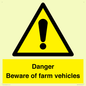 WV12104: Danger Beware of farm vehicles